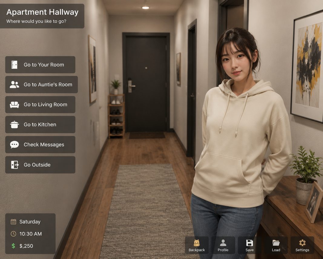 我的可爱表姐 角色路线 实机截图 1