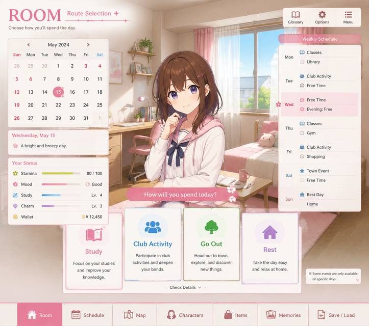 ROOM 角色养成 画面 1